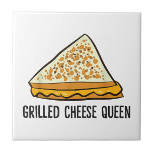 Grilled Cheese Queen Funny Grilled Cheese  Ceramic Tile