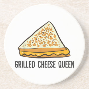 Grilled Cheese Queen Funny Grilled Cheese Coaster