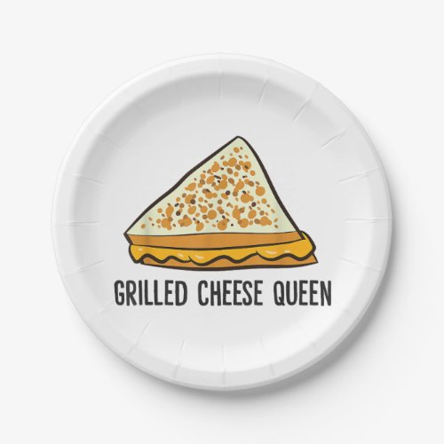 Grilled Cheese Queen Funny Grilled Cheese  Paper Plates