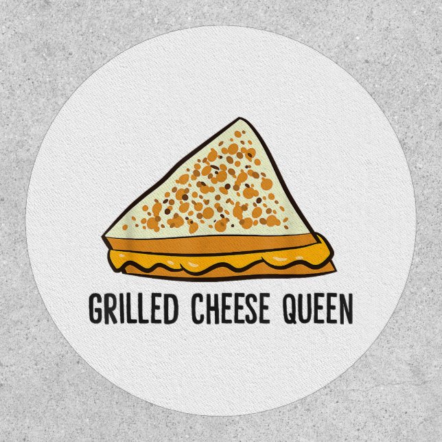 Grilled Cheese Queen Funny Grilled Cheese  Patch (Front)