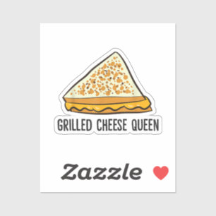 Grilled Cheese Queen Funny Grilled Cheese  Sticker