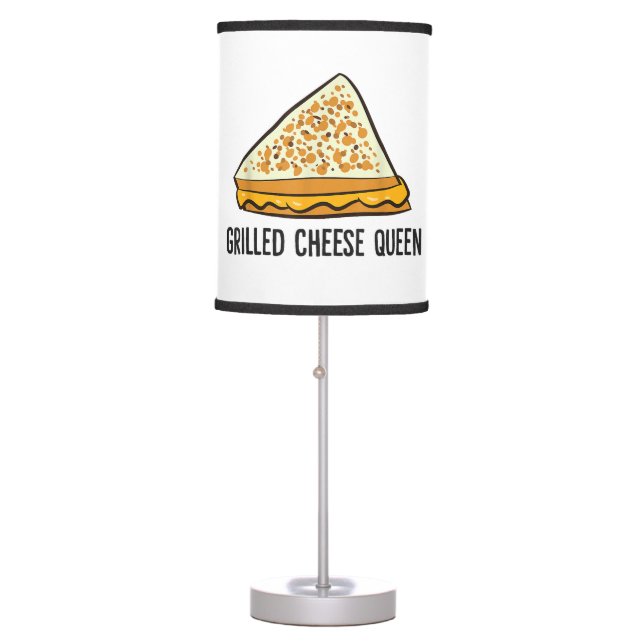Grilled Cheese Queen Funny Grilled Cheese  Table Lamp (Front)