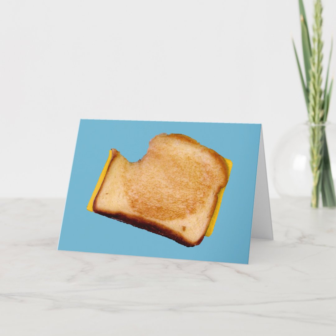 Grilled Cheese Sandwich Card Zazzle