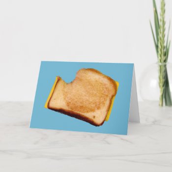 Grilled Cheese Sandwich Card by trendyteeshirts at Zazzle