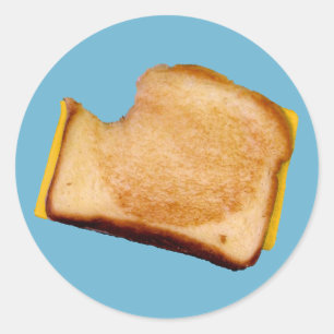 Grilled Cheese Sandwich Classic Round Sticker