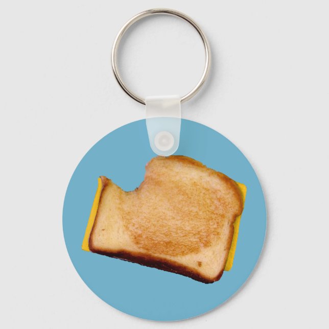 Grilled Cheese Sandwich Keychain (Front)