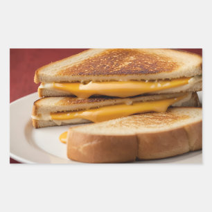Grilled Cheese Sandwich Rectangular Sticker