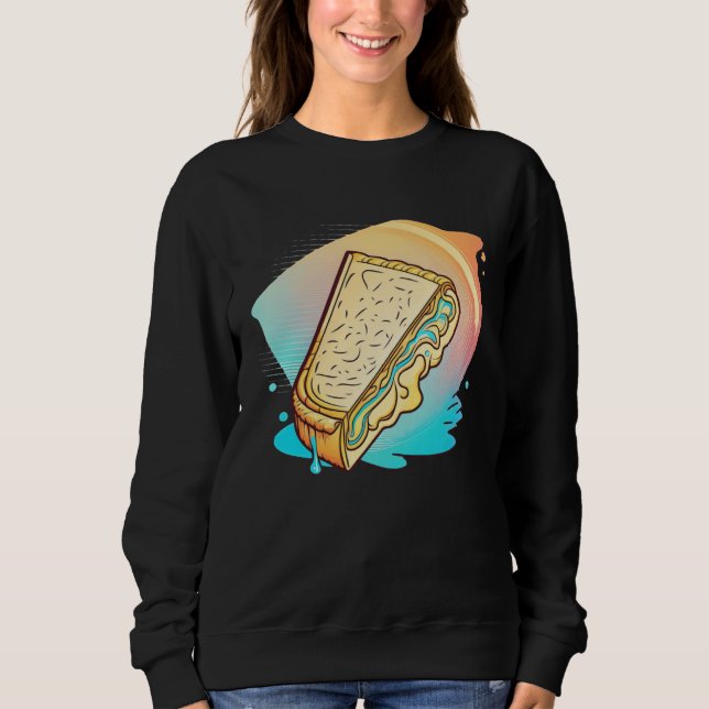Grilled Cheese Vaporwave 90s and 80s Aesthetic Sweatshirt (Front)