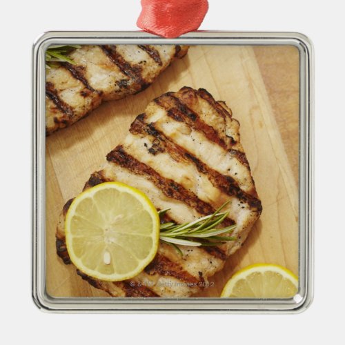 Grilled Chicken Breasts Metal Ornament