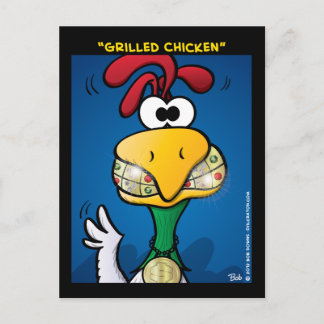 "Grilled Chicken" Postcard