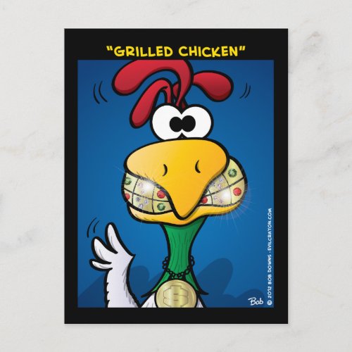 Grilled Chicken Postcard