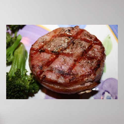 Grilled Filet Mignon Poster