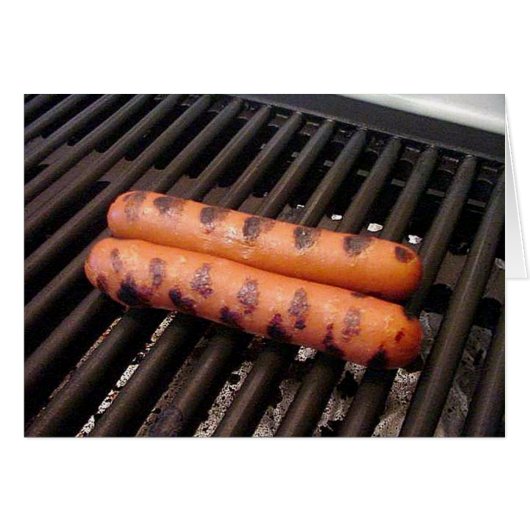 Grilled Hot Dogs Cards (Front Horizontal)