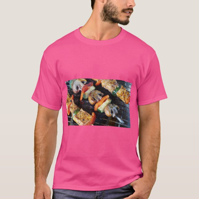Grilled Meat Skewer Art Tee (Front)