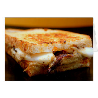 Grilled Mozzarella Sandwich with Smoky Eggplant Cards