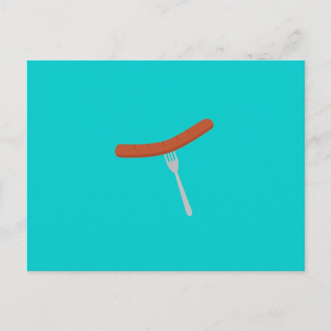 grilled sausage postcard (Front)
