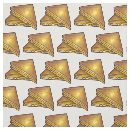 Grilled Toasted Cheddar Cheese Toastie Sandwich Fabric