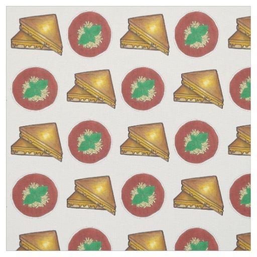Grilled Toasted Cheese Sandwich Tomato Soup Foodie Fabric