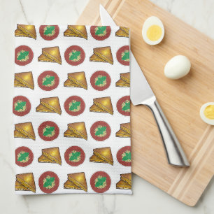 Grilled Toasted Cheese Sandwich Tomato Soup Foodie Kitchen Towel