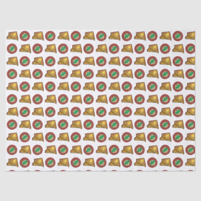 Grilled Toasted Cheese Sandwich Tomato Soup Foodie Tissue Paper (Front)