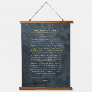 "Griller's Creed" Hanging Tapestry