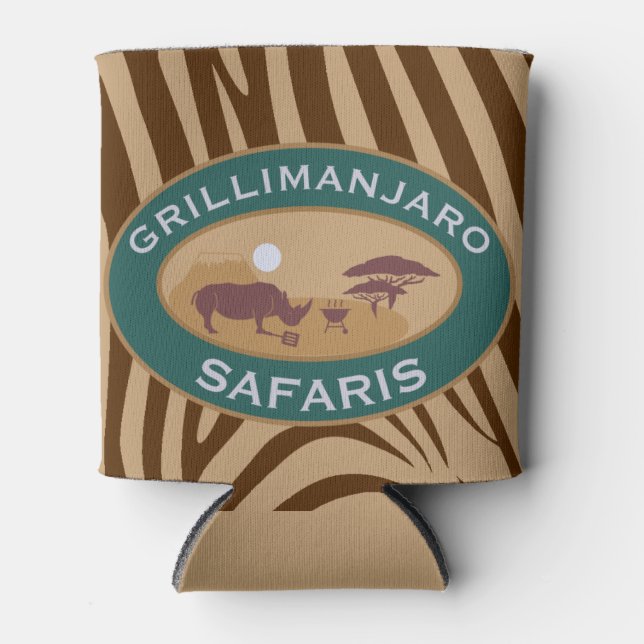 Grillimanjaro Can Koozie (Front)