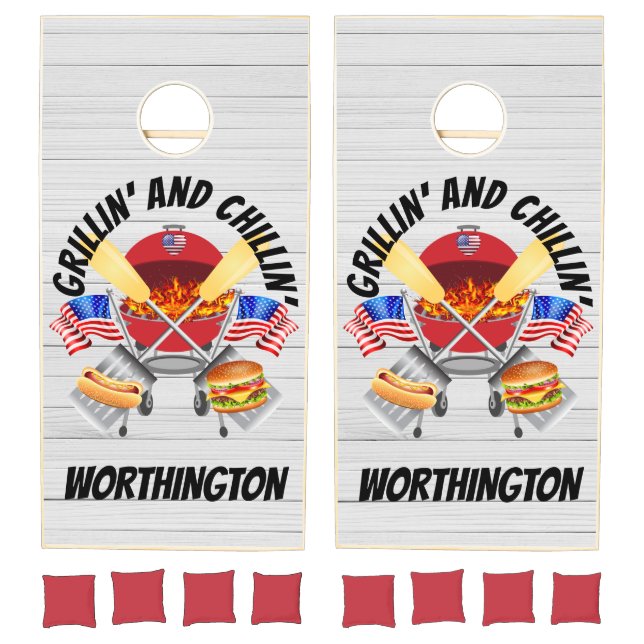 Grillin' and Chillin' Collection  Cornhole Set (Set)