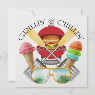 Grillin' and Chillin' Invitation