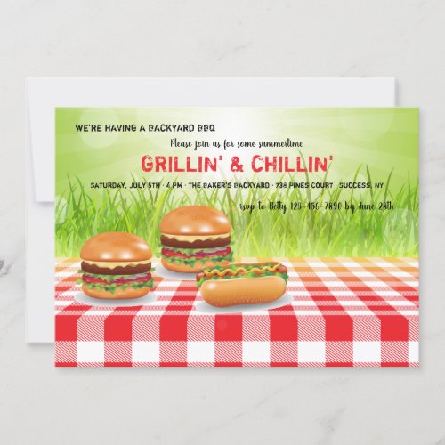 Grillin and Chillin Invitation