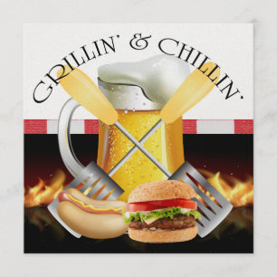 Grillin' and Chillin' Invitation