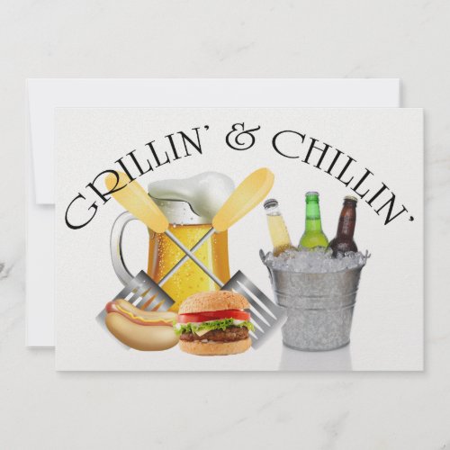 Grillin and Chillin Invitation