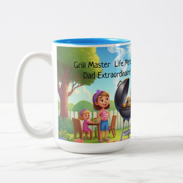 Grillin’ & Chillin’ Personalized Father’s Day Mug (Left)
