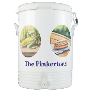 Grilling and Chilling Personalized Beverage Cooler