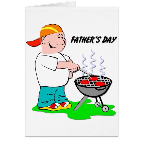 Grilling Dad _ Fathers Day Greeting Card