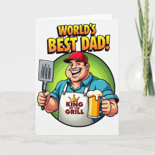 Grilling Hero Fathers Day Card