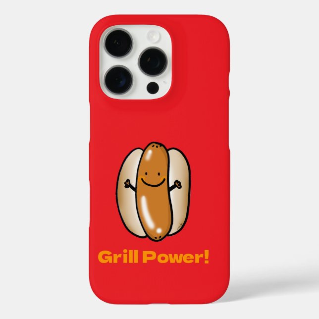 Grilling Hot Dog Cartoon Case-Mate iPhone Case (Back)