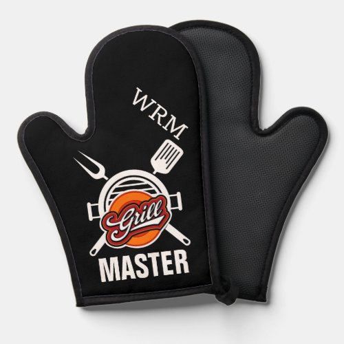 Grilling Monogram  Oven Mitt