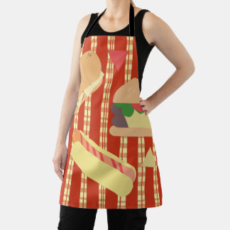Grilling Party Hamburger Hotdog Sub Birthday Party Apron