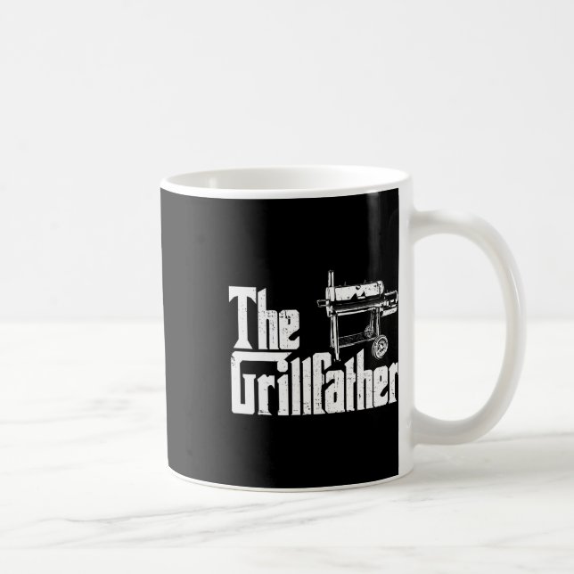 Grilling Smoker And Grill Chef Grillfather Grilled Coffee Mug (Right)