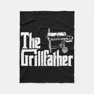 Grilling Smoker And Grill Chef Grillfather Grilled Fleece Blanket