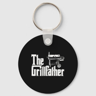 Grilling Smoker And Grill Chef Grillfather Grilled Keychain