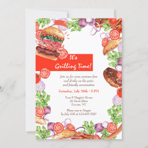 Grilling Time Invitation