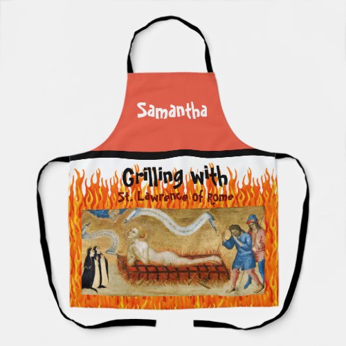 Grilling with St Lawrence All_Over Print Apron