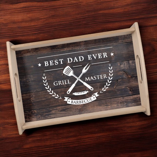 Grillmaster BBQ Best Dad Ever Serving Tray (Creator Uploaded)