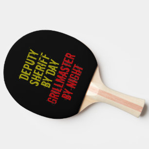 Grillmaster Deputy Sheriff Ping-Pong Paddle