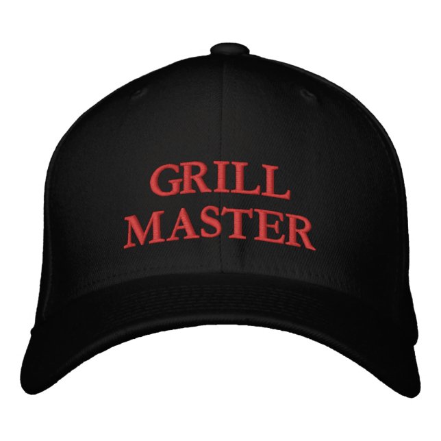 GRILLMASTER EMBROIDERED BASEBALL CAP (Front)