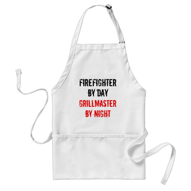 Grillmaster Firefighter Adult Apron (Front)