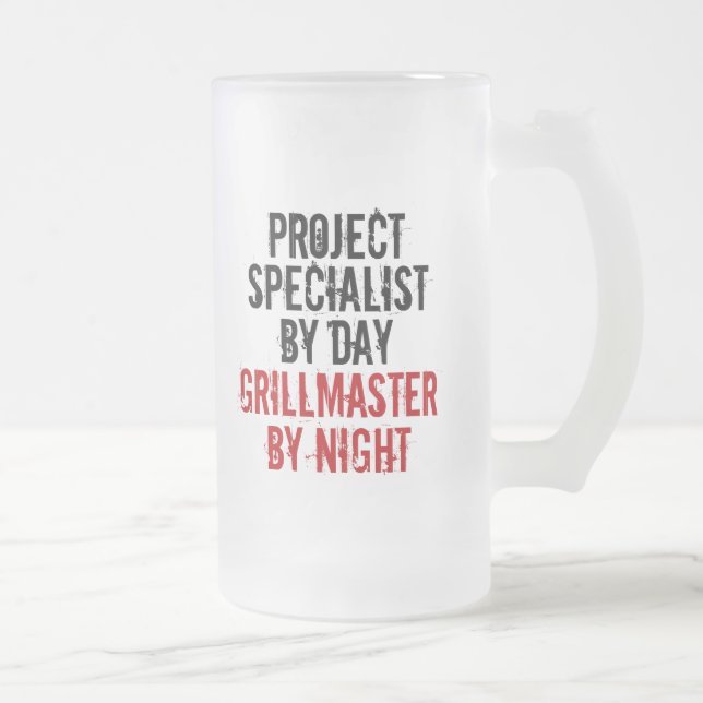 Grillmaster Project Specialist Frosted Glass Beer Mug (Right)