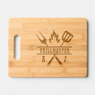 Grillmaster Utensil  Engraved Cutting Board