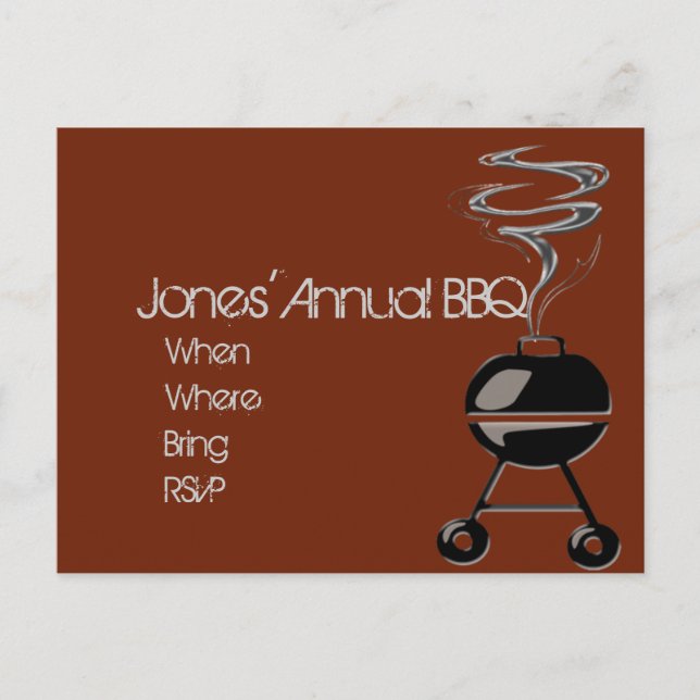 GrillMasters... Invitation Postcard (Front)